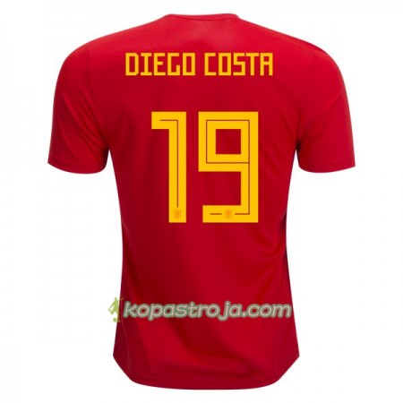 Billiga Fotbollströjor Spanien Diego Costa 19 VM 2018 Hemma tröja